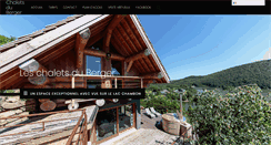 Desktop Screenshot of chalets-du-berger.com